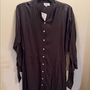 Black Button-Up Dress